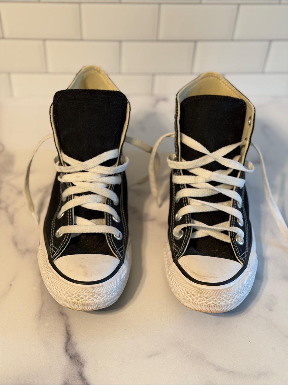 Converse Chuck Taylor All Star High Top Black Sneakers Women’s 8 Men’s 6 - Picture 4 of 12